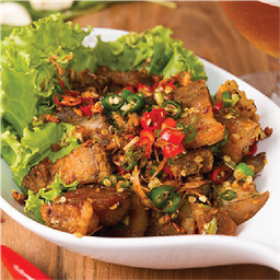หมูกรอบคั่วพริกเกลือ