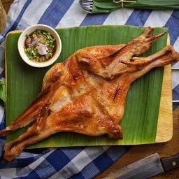 ไก่บ้านย่างเตาถ่าน