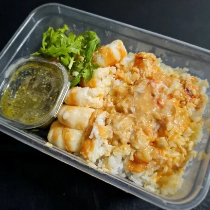 ข้าวกุ้งแกะ กุ้งเผา shrimpsheep