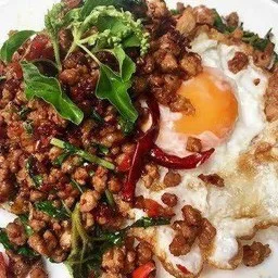 ข้าวกะเพราโคขุน