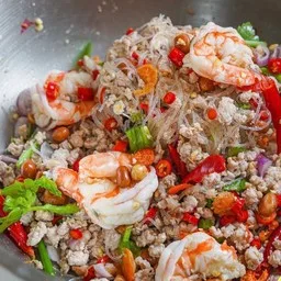 ยำวุ้นเว่นโบราณกุ้งสุก