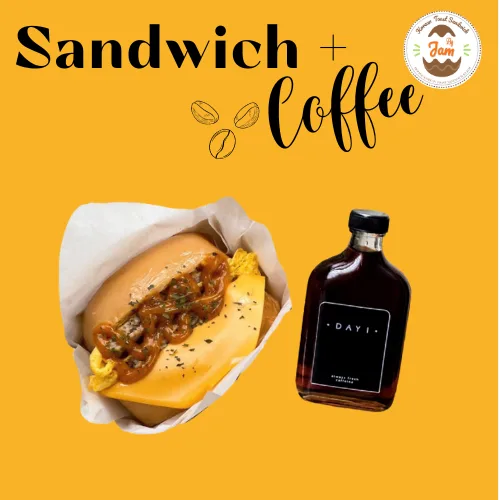 Korean Toast Sandwich by Jam แซนวิช อาหารเช้า กาแฟ อาหารเที่ยง อาหารว่าง ทานเล่น