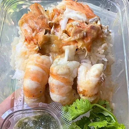 ข้าวกุ้งแกะ กุ้งเผา shrimpsheep