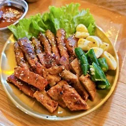 เซ็ตหมูหมักซอสทันบัมย่างให้