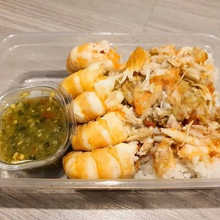 ข้าวกุ้งแกะ กุ้งเผา shrimpsheep