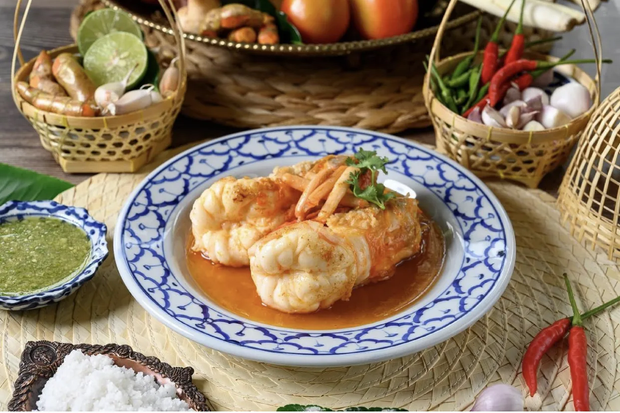 กุ้งแม่น้ำทอดเกลือโบราณ